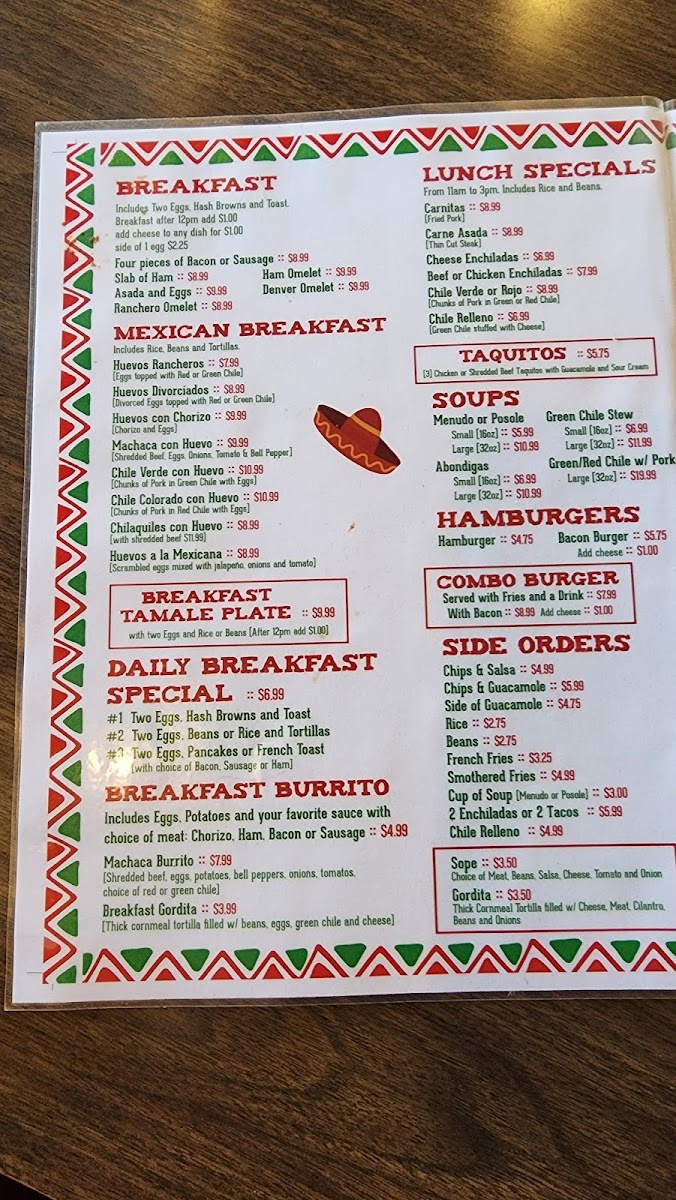 Ruben's Grill Mexican Restaurant Menu - Image 4